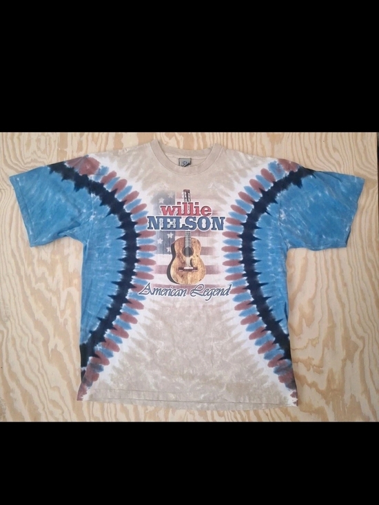 Liquid Blue Other - Vintage Willie Nelson Shirt XXL Liquid Blue Tie Dye American Legend Made in USA